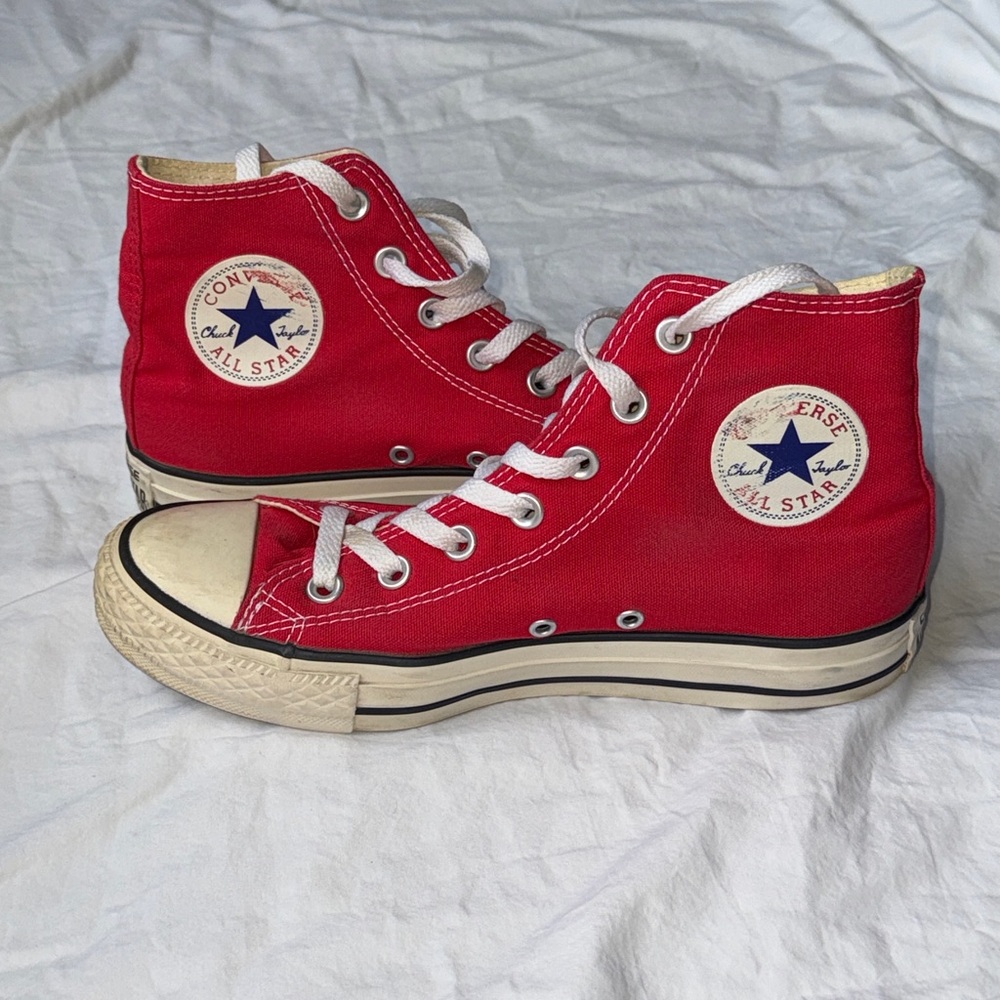 Red Converse High Tops